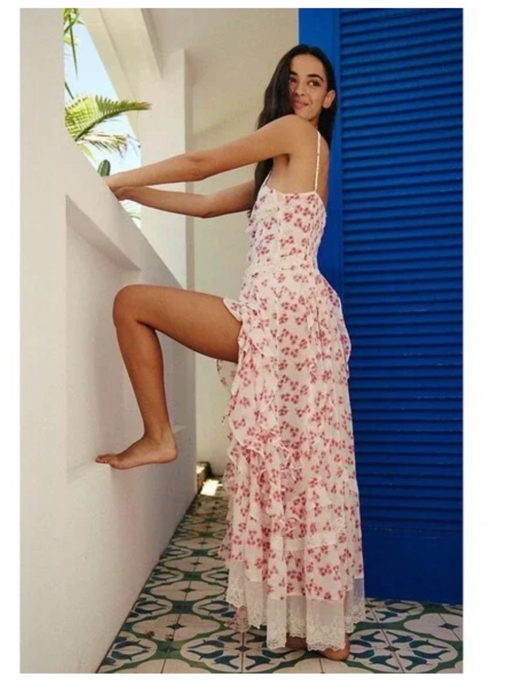 Free People hearts desires Maxi Dress —  Pink Floral